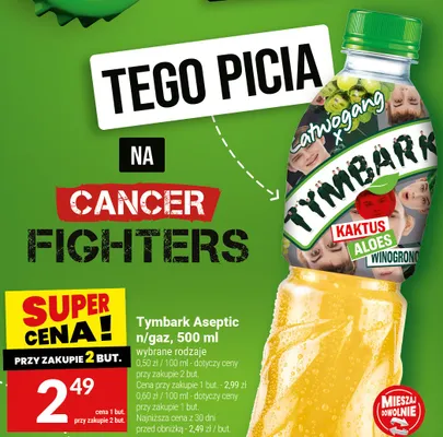 Napój niegazowany Tymbark Aseptic Latwogang Kaktus Aloes Winogrono promocja w Twój Market