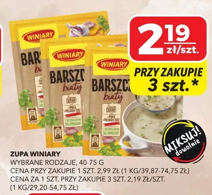 Zupa barszcz biały Winiary promocja w Top Market