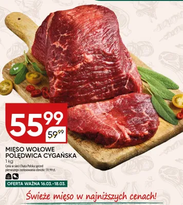 Mięso wołowe polędwica cygańska promocja w Chata Polska
