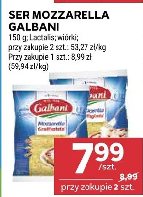 Ser Mozzarella Galbani różne rodzaje promocja w Stokrotka