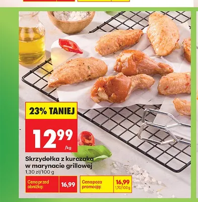 Skrzydełka z kurczaka w marynacie grillowej promocja w Biedronka