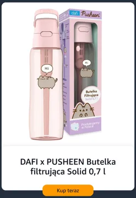 Butelka filtrująca Dafi x Pusheen Solid promocja w Amazon
