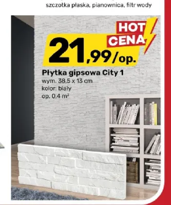 Płytka gipsowa City 1 promocja w Bricomarche