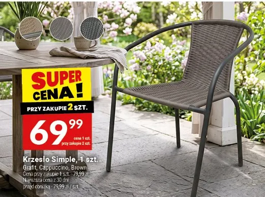 Krzesło Simple promocja w Twój Market