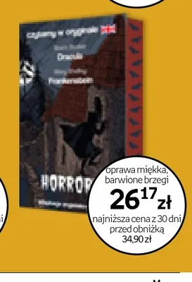 Książka Horrory Czytamy w oryginale promocja w Empik