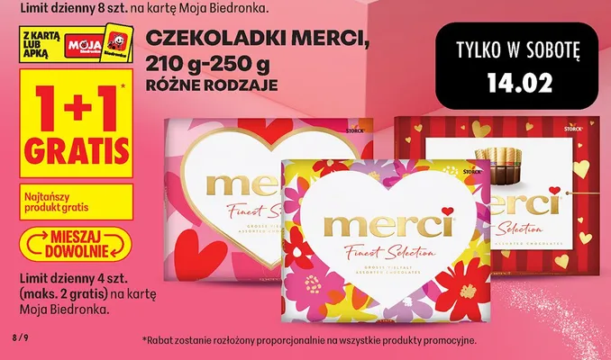 Czekoladki Finest Selection 1+1 gratis promocja w Biedronka