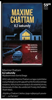 Książka Maxime Chattam 8,2 sekundy promocja w Empik