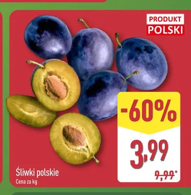 Śliwki polskie promocja w Aldi
