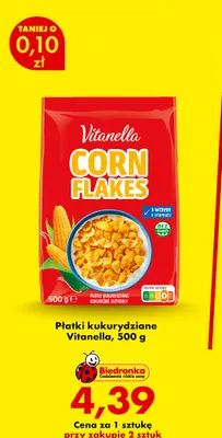 Płatki kukurydziane Vitanella promocja w Biedronka