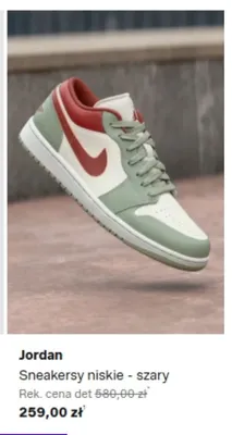 Sneakersy niskie Jordan szary promocja w Lounge by Zalando