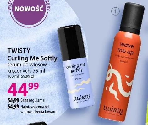 Serum do włosów TWISTY Curling Me Softly kręconych 75ml promocja w Hebe