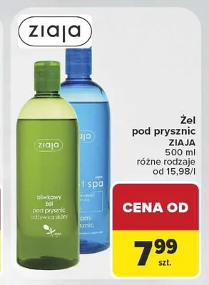 Żel pod prysznic Ziaja Oliwkowy promocja w Carrefour