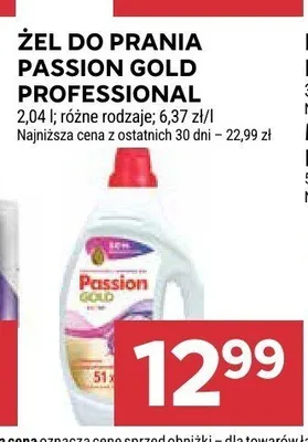 Żel do prania Passion Gold Professional promocja w Stokrotka