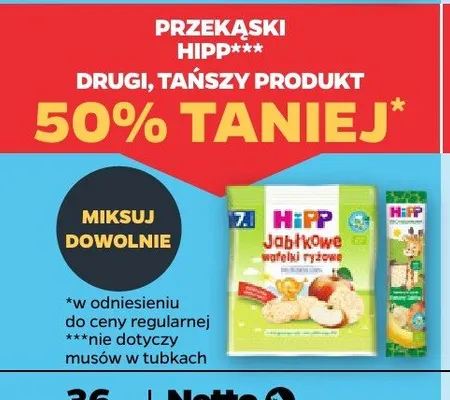 Przekąski dla dzieci HiPP promocja w Netto