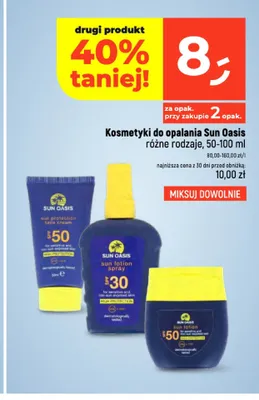 Krem do opalania do twarzy Sun Oasis SPF 50 promocja w Dealz