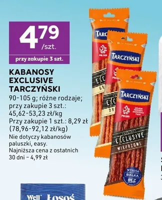 Kabanosy Exclusive Tarczyński promocja w Stokrotka