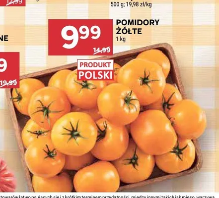 Pomidory żółte promocja w Stokrotka