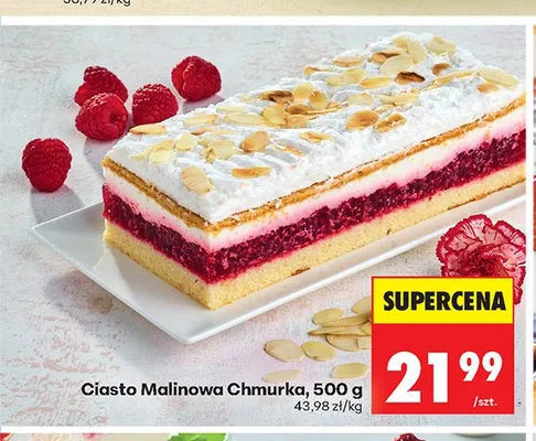 Ciasto Malinowa Chmurka promocja w Biedronka