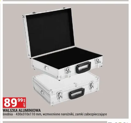 Walizka aluminiowa promocja w Merkury Market
