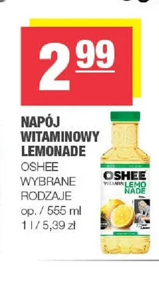 Napój witaminowy Lemonade Oshee promocja w SPAR