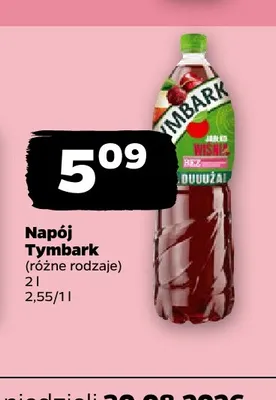 Napój Tymbark Wiśnia Jabłko promocja w Netto