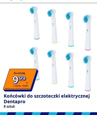 Końcówki do szczoteczki elektrycznej Dentapro 8-pak promocja w Action