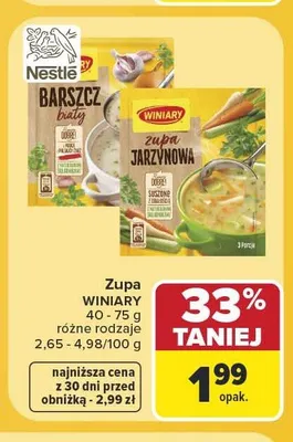 Zupa jarzynowa Winiary promocja w Carrefour
