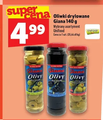 Oliwki drylowane z papryką Giana promocja w TOPAZ