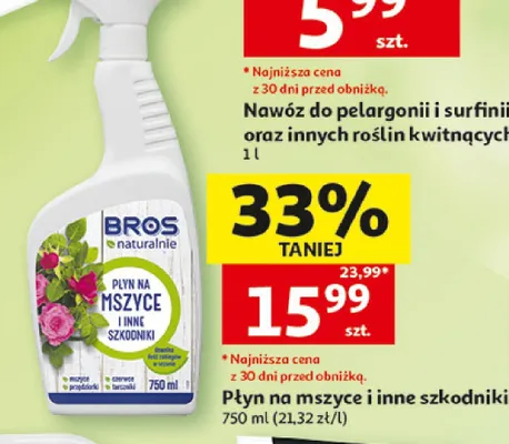 Płyn na mszyce i inne szkodniki Bros promocja w Auchan