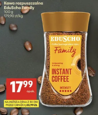 Kawa rozpuszczalna EduScho Family promocja w Delikatesy Centrum
