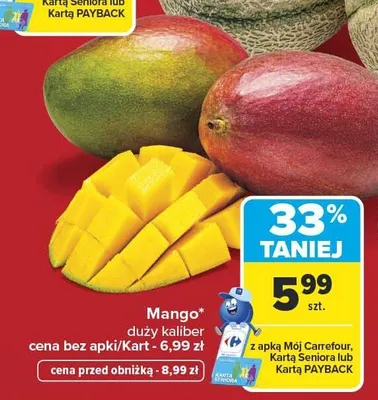 Mango duży kaliber promocja w Carrefour