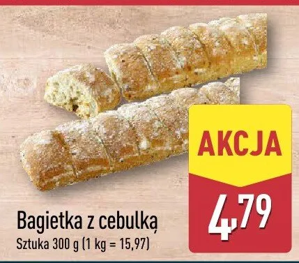 Bagietka z cebulką promocja w Aldi