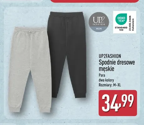Spodnie dresowe męskie Up2fashion promocja w Aldi