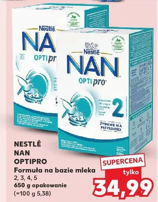Formuła na bazie mleka Nestlé NAN OPTIPRO 2 promocja w Kaufland