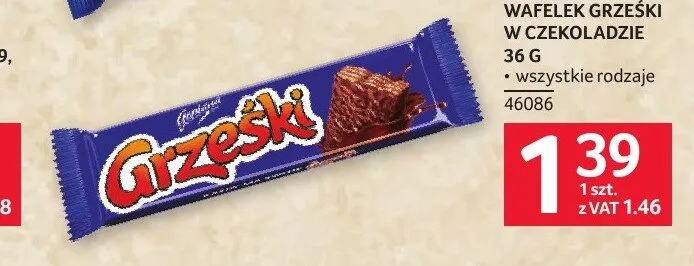 Wafelek Grześki w czekoladzie promocja w Selgros