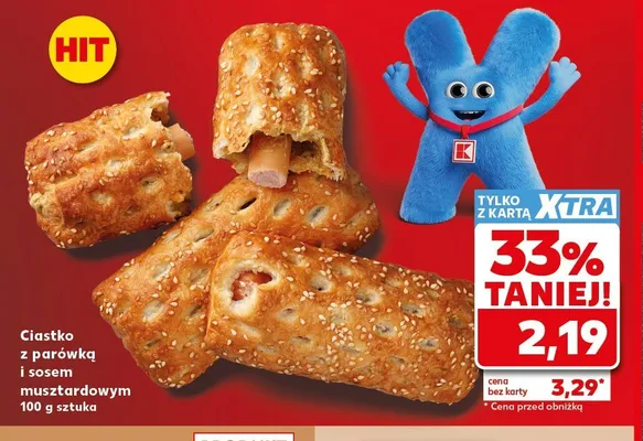 Ciastko z parówką i sosem musztardowym promocja w Kaufland