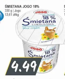 Śmietana Jogo 18% promocja w Słoneczko