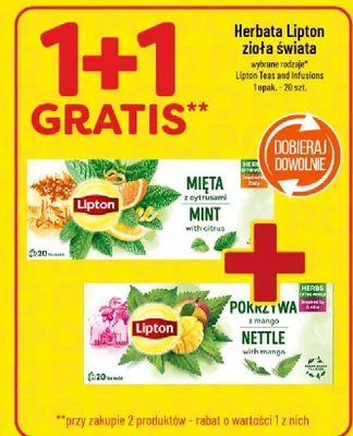 Herbata Lipton zioła świata promocja w POLOmarket