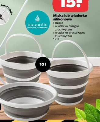 Miska silikonowa Aquantic 9,5 l promocja w Netto
