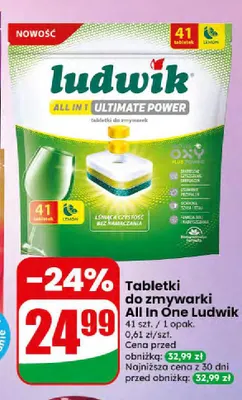 Tabletki do zmywarki All In One Ludwik promocja w Dino