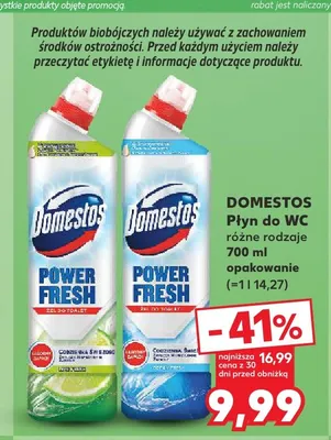 Płyn do WC Domestos Power Fresh zielony promocja w Kaufland