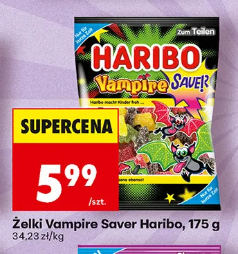 Żelki Vampire Saver Haribo promocja w Biedronka
