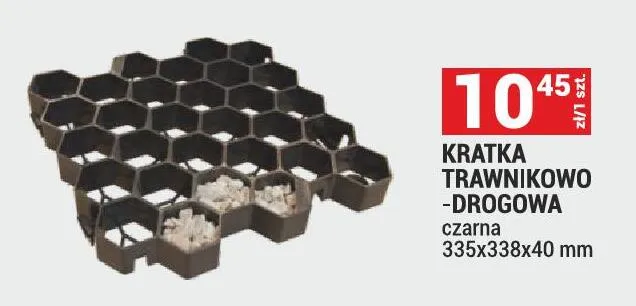 Kratka trawnikowo-drogowa czarna promocja w Merkury Market