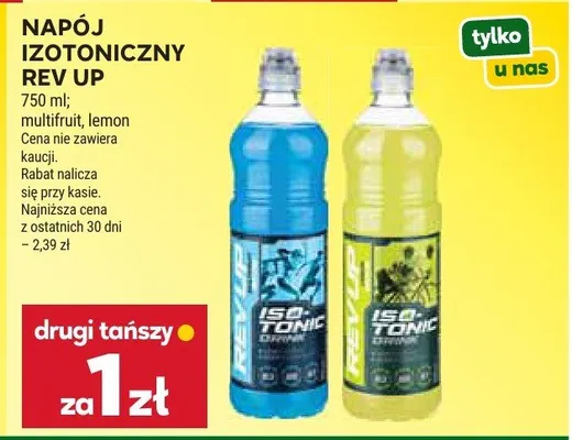 Napój izotoniczny Rev Up promocja w Stokrotka