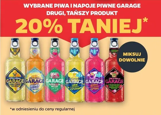 Napój piwny Garage promocja w Netto