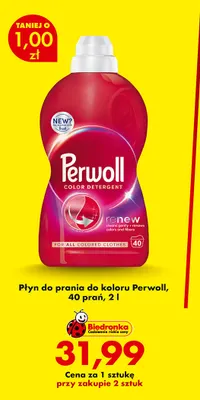 Płyn do prania do koloru Perwoll 40 prań promocja w Biedronka