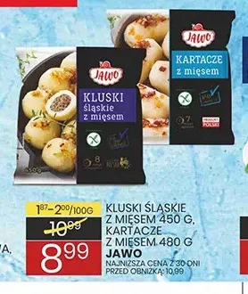 Kluski śląskie z mięsem Jawo promocja w Wafelek