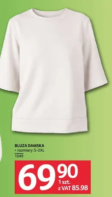 Bluza damska rozmiary S-2XL promocja w Selgros