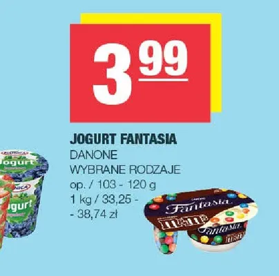Jogurt Fantasia Danone promocja w SPAR