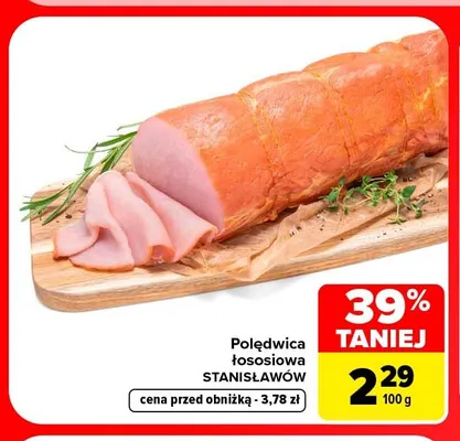 Polędwica łososiowa Stanisławów promocja w Carrefour